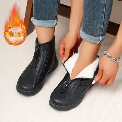 🔥Last Day Promotion 50% OFF - Women's Winter Warm Fleece-Lined Slip-On Boots