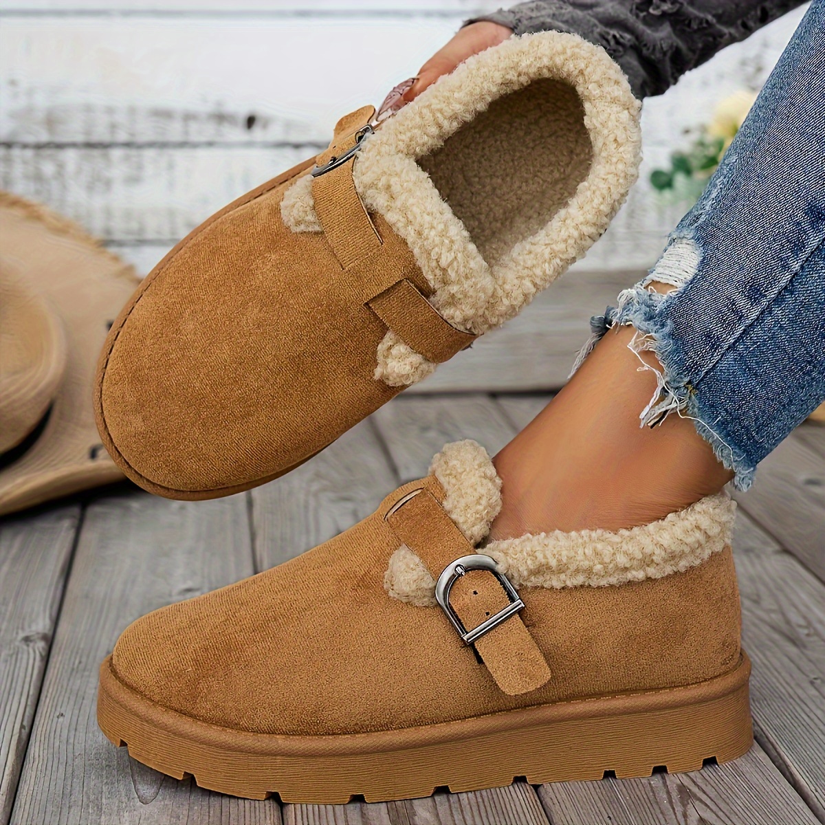 🔥Last Day Promotion 50% OFF - Women's Plush Lined Cozy Winter Ankle Boots