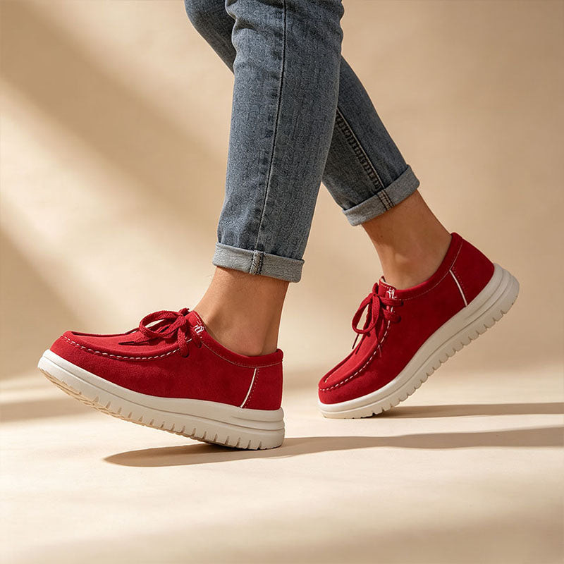 🔥Last Day Promotion 50% Off - Premium Suede Orthopaedic Moc Toe Loafers | Ergonomic Wide-Fit Walking Shoes with Arch Support