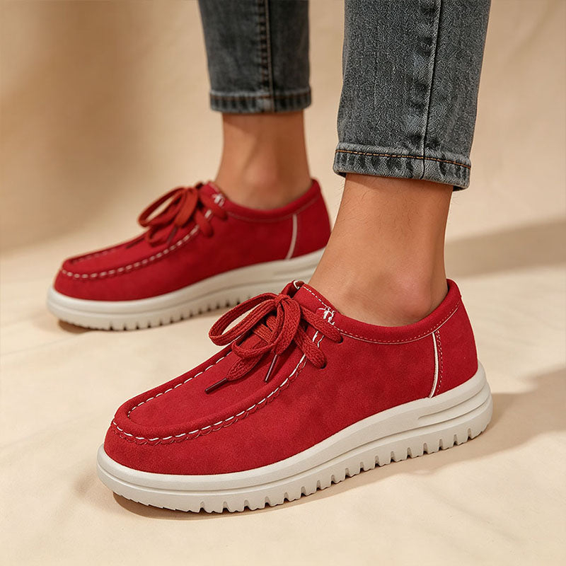 🔥Last Day Promotion 50% Off - Premium Suede Orthopaedic Moc Toe Loafers | Ergonomic Wide-Fit Walking Shoes with Arch Support