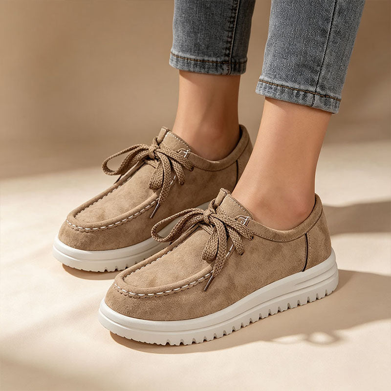 🔥Last Day Promotion 50% Off - Premium Suede Orthopaedic Moc Toe Loafers | Ergonomic Wide-Fit Walking Shoes with Arch Support