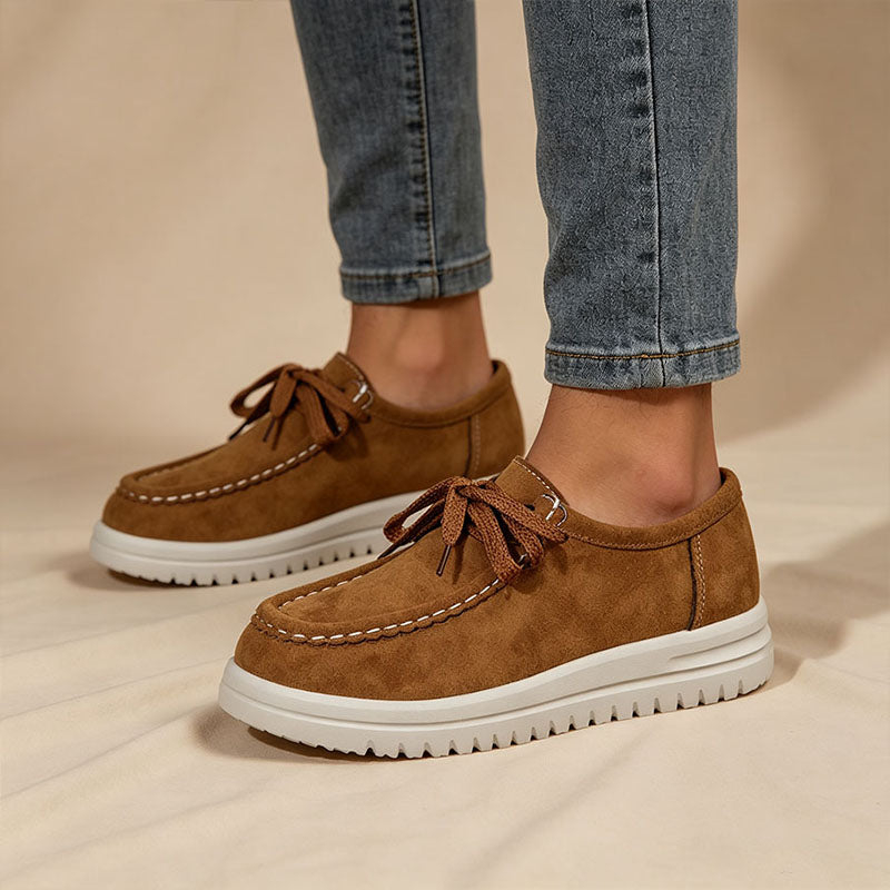 🔥Last Day Promotion 50% Off - Premium Suede Orthopaedic Moc Toe Loafers | Ergonomic Wide-Fit Walking Shoes with Arch Support