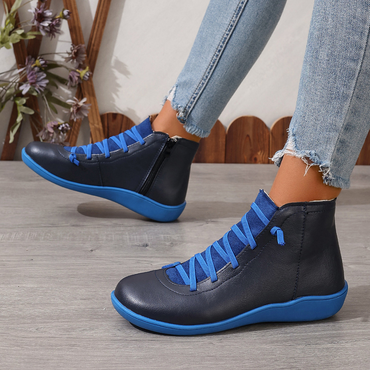 🔥Last Day Promotion 50% OFF - Women's Comfortable Handmade Leather Foot Support Boots