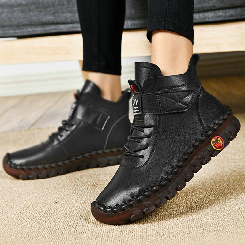 🔥Last Day 50% OFF - Women'S Comfortable Orthopedic Pain-Relief Leather Cushioning Ankle Boots