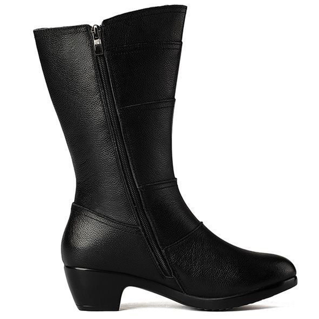🔥Last Day Promotion 50% OFF - Women's Fashionable Warm Leather Ankle Boots