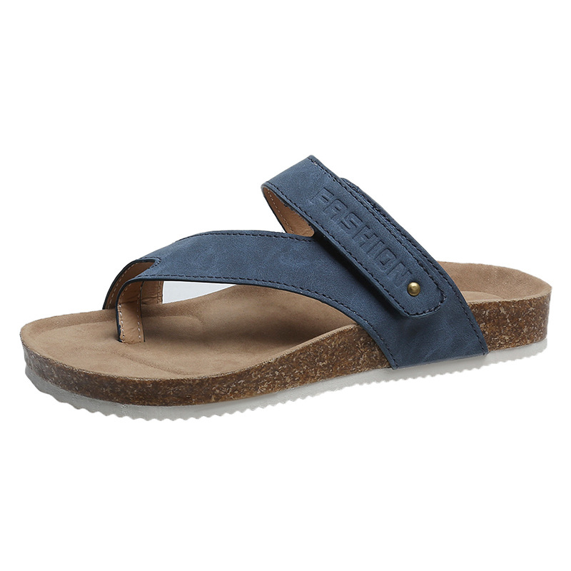 🔥Last Day Promotion 50% OFF - Women’s Comfort Toe Loop Cork Sandals & Orthopedic for All-Day Walking
