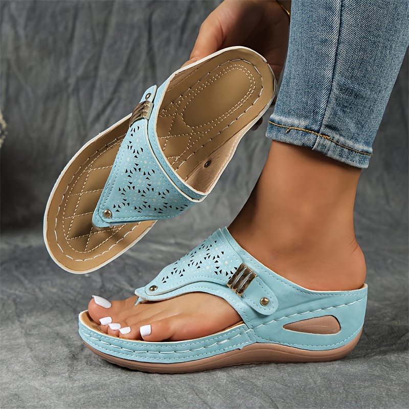 🔥Last Day Promotion 50% OFF - Women's Stylish Wedge Arch Support Orthopaedic Sandals