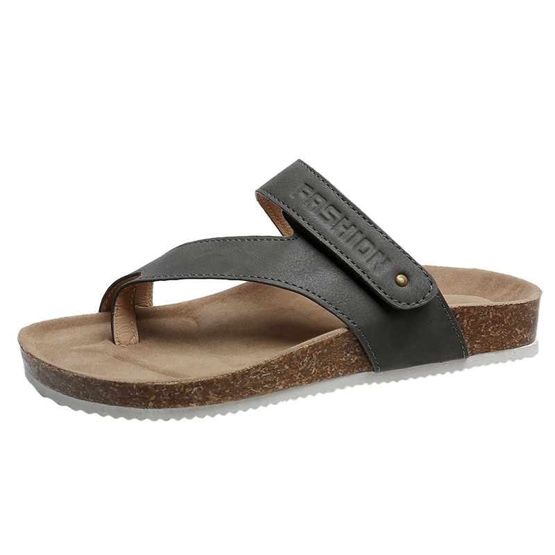 🔥Last Day Promotion 50% OFF - Women’s Comfort Toe Loop Cork Sandals & Orthopedic for All-Day Walking