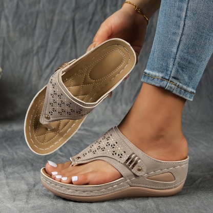 🔥Last Day Promotion 50% OFF - Women's Stylish Wedge Arch Support Orthopaedic Sandals