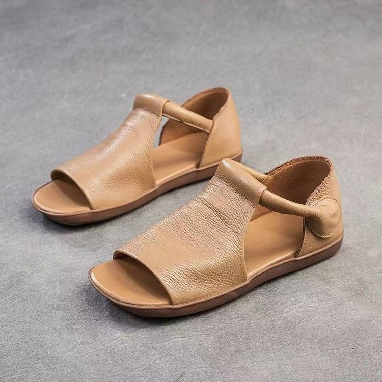🔥Last Day Promotion 50% OFF - Women's Vintage-Style Genuine Leather Casual Sandals