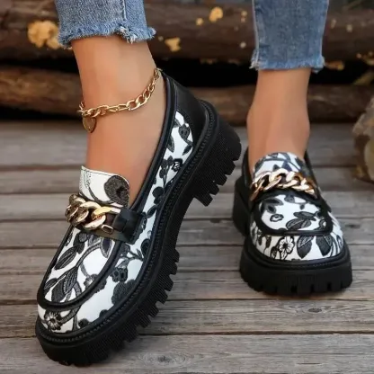 🔥Last Day Promotion 50% OFF - Women’s Ultra-Comfortable Thick-Soled Genuine Leather Orthopaedic Loafers