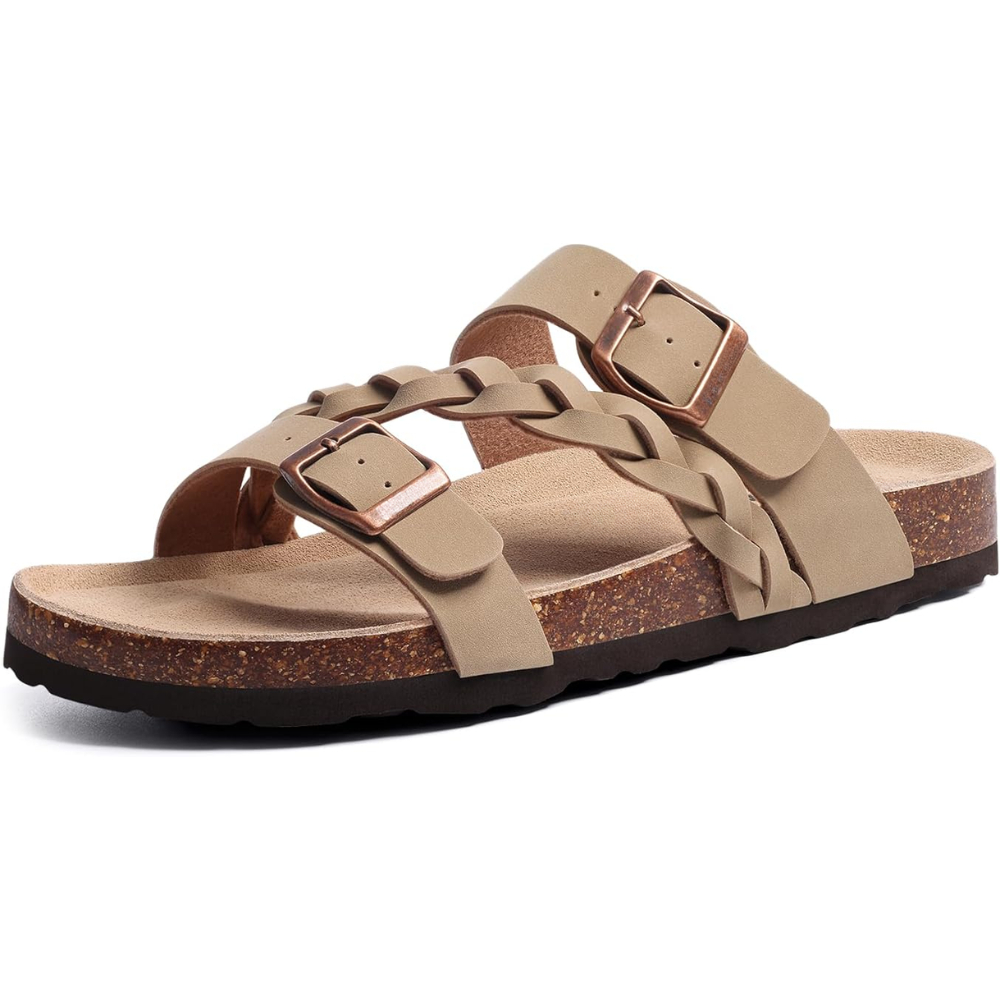 🔥Last Day Promotion 50% OFF - Women’s Comfort Leather Cork Sandals
