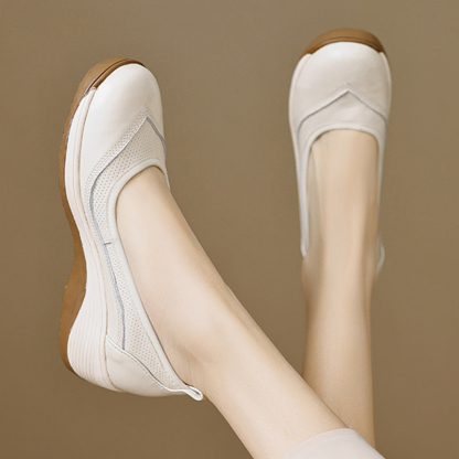 🔥Last Day Promotion 50% OFF - Women's Casual Thick Sole Orthopaedic Leather Shoes