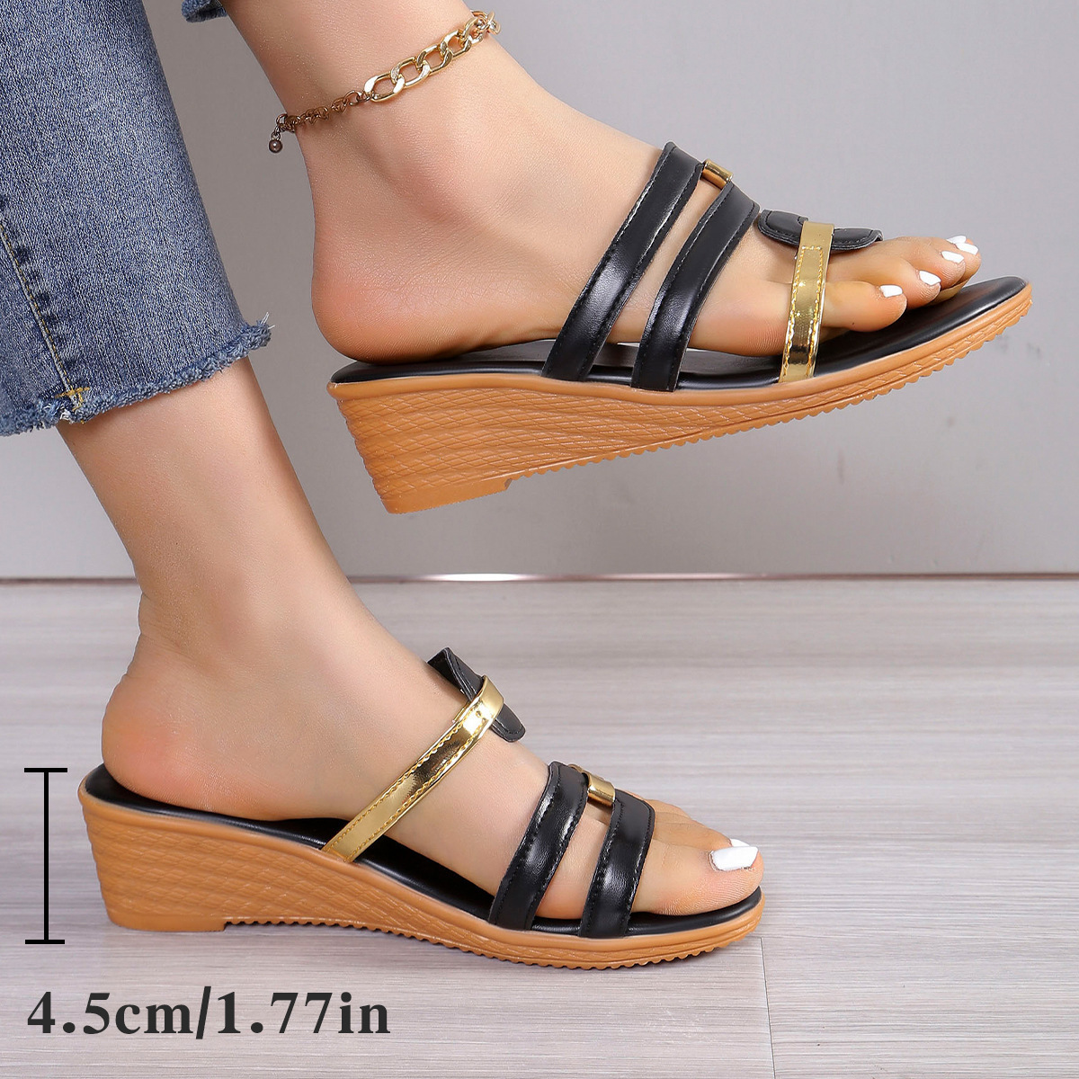 🔥Last Day Promotion 50% OFF - Women's Slope Heel Orthopaedic Sandals