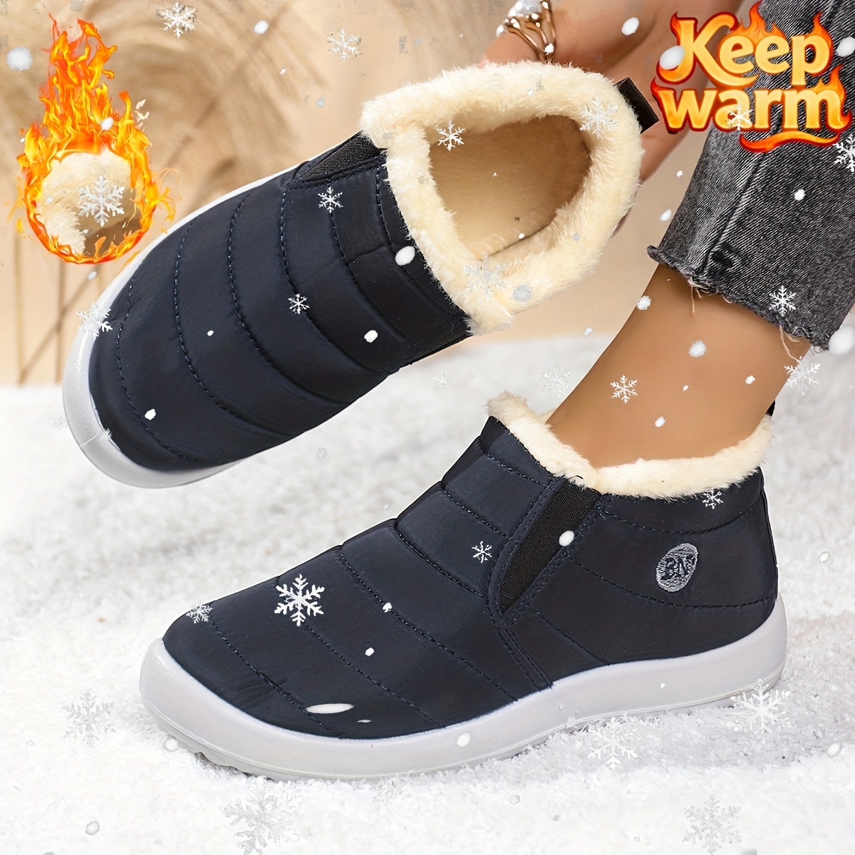 🔥Last Day Promotion 50% OFF - Women's Lightweight Winter Warm Ankle Boots