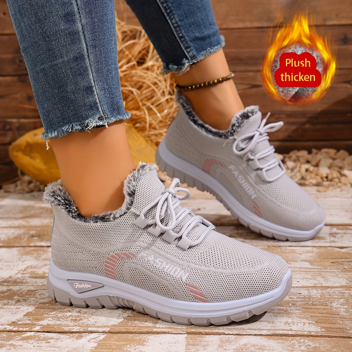 🔥Last Day Promotion 50% OFF - Women's Winter Warm Fleece-Lined Orthopaedic Sneakers