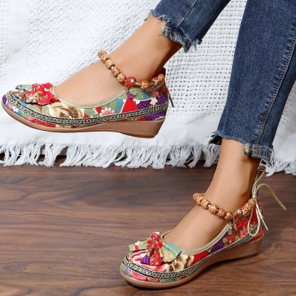 🔥Last Day Promotion 50% OFF - Women's Floral Print Casual Walking Shoes