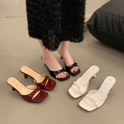 🔥Last Day Promotion 50% OFF - Women's Fashion Relief Foot Pain High Heel Leather Sandals