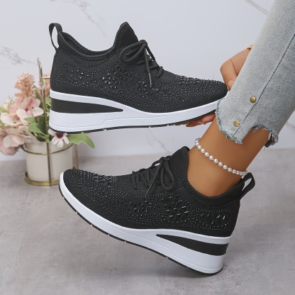 🔥Last Day Promotion 50% OFF - Women's Fashion Breathable Rhinestone-Embellished Orthopaedic Sneakers