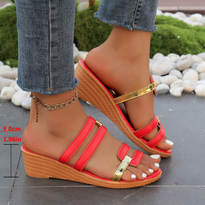 🔥Last Day Promotion 50% OFF - Women's Slope Heel Orthopaedic Sandals
