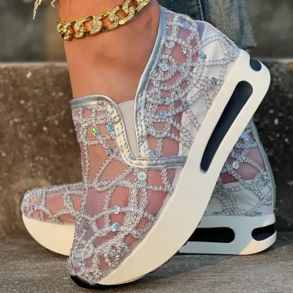 🔥Last Day Promotion 50% OFF - Women's Sequin Embellished Mesh Sneakers