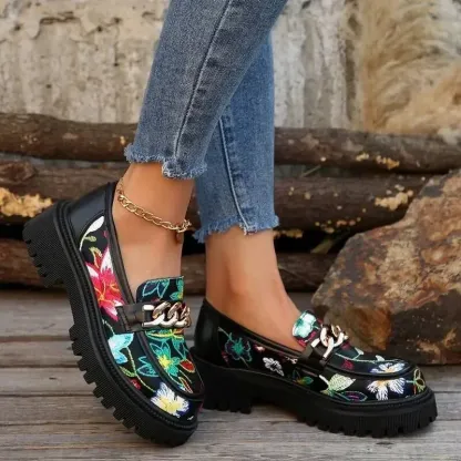 🔥Last Day Promotion 50% OFF - Women’s Ultra-Comfortable Thick-Soled Genuine Leather Orthopaedic Loafers