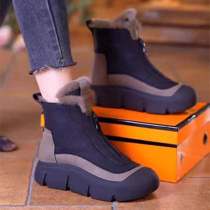 🔥Last Day Promotion 50% OFF - Women's Zip Waterproof Warm Snow Boots