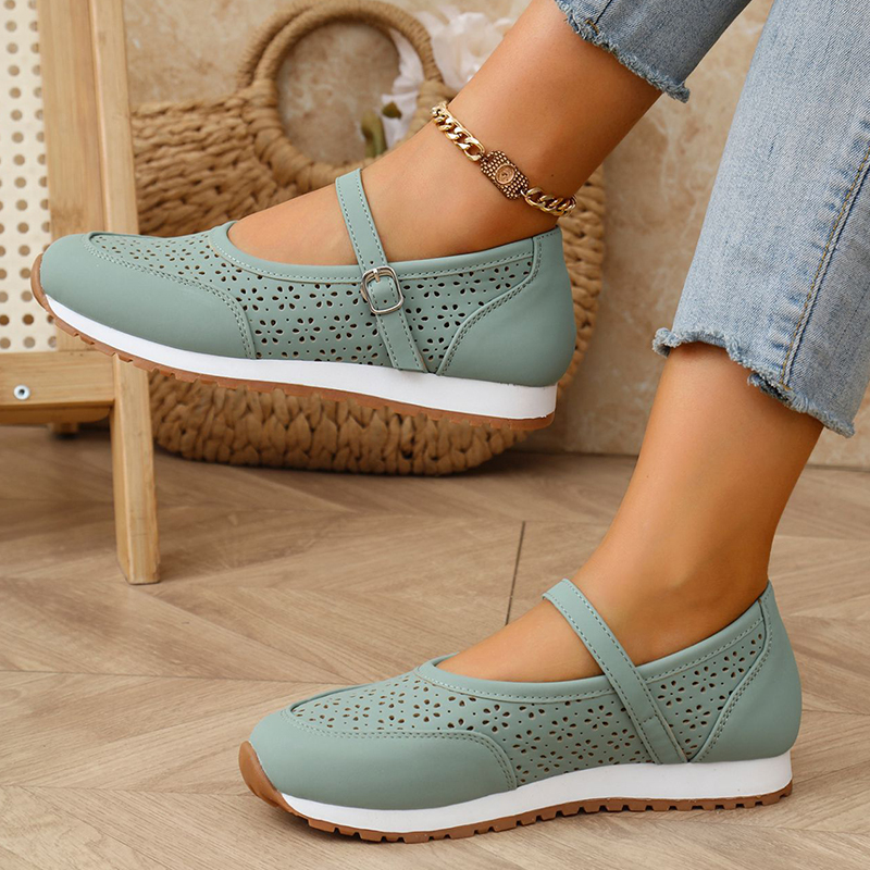 🔥Last Day Promotion 50% OFF - Women's Breathable Leather Orthopaedic Casual Shoes