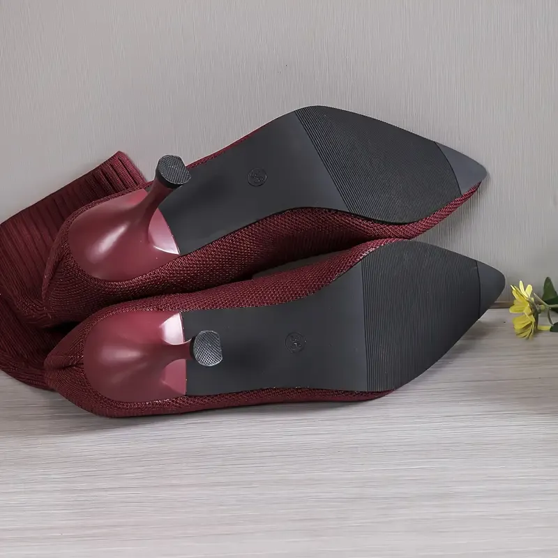 🔥Last Day Promotion 50% OFF - Women's Elegant Comfort Knitted High Heeled Boots