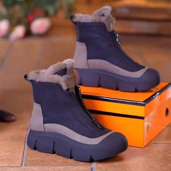 🔥Last Day Promotion 50% OFF - Women's Zip Waterproof Warm Snow Boots