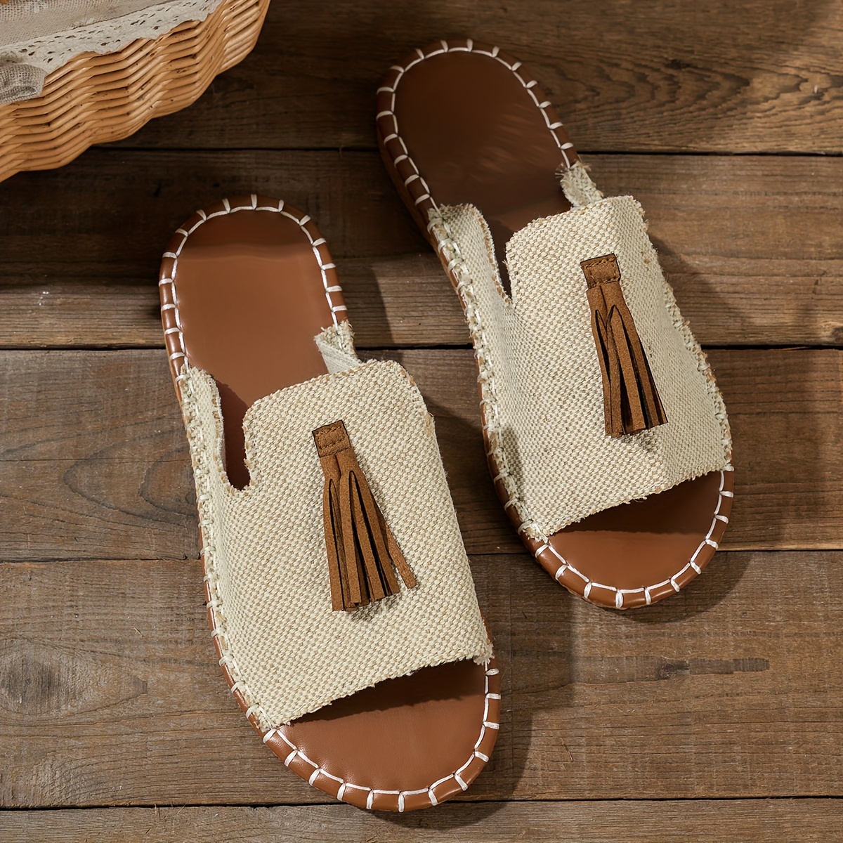 🔥Last Day Promotion 50% OFF - Women's Comfortable Tassel Flat Sandals