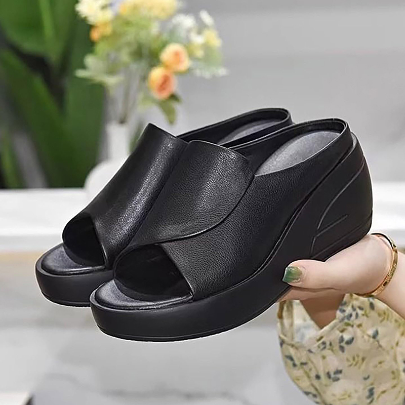 🔥Last Day Promotion 50% OFF - Women's Orthopaedic Slip-on Wedge Sandals