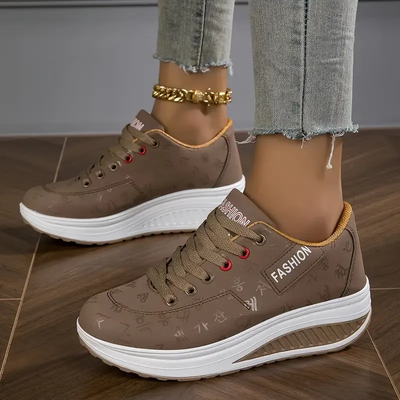 🔥Last Day Promotion 50% OFF - Women's Casual Fashion Breathable Platform Wedge Orthopaedic Sneakers