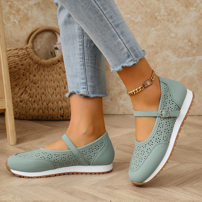 🔥Last Day Promotion 50% OFF - Women's Breathable Leather Orthopaedic Casual Shoes