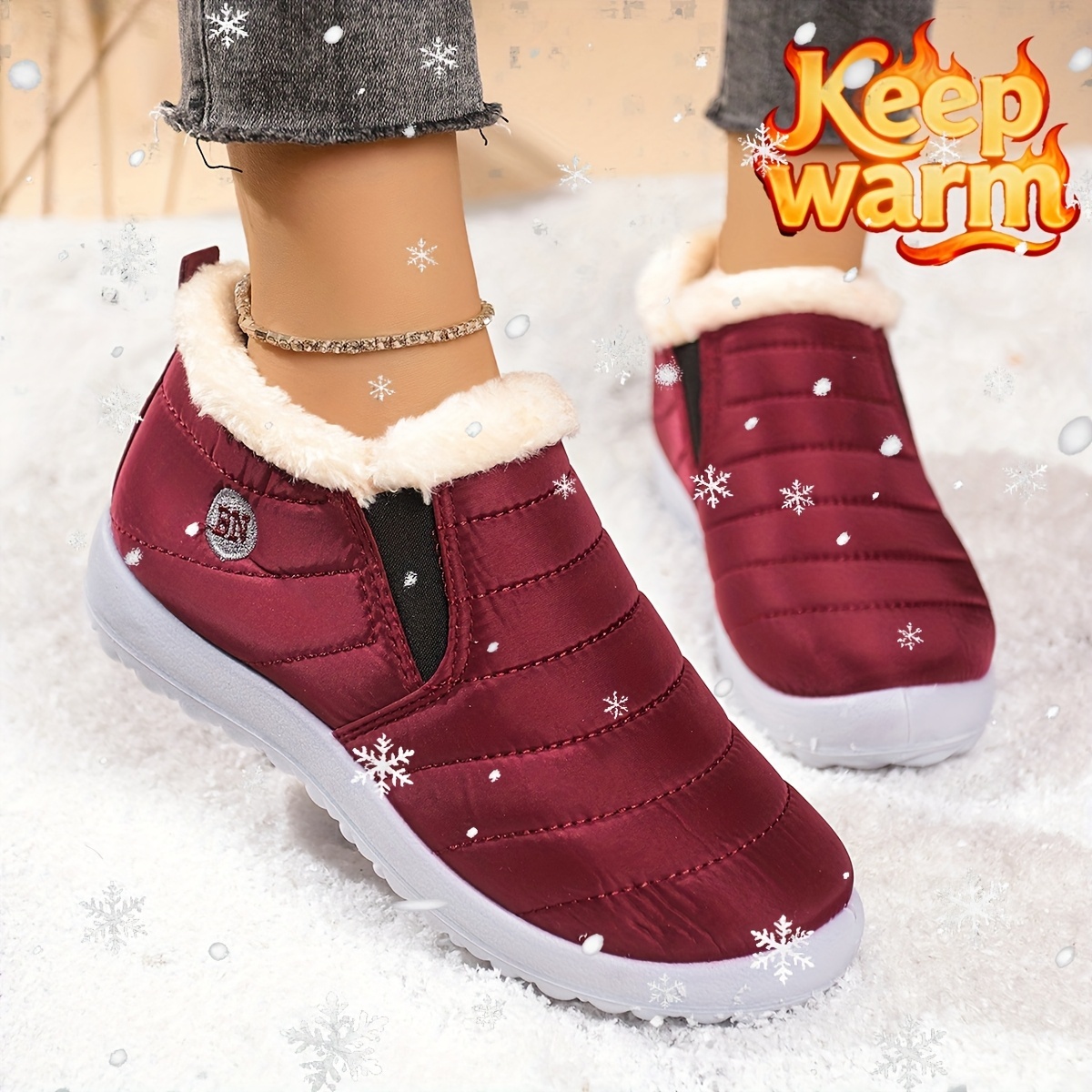 🔥Last Day Promotion 50% OFF - Women's Lightweight Winter Warm Ankle Boots