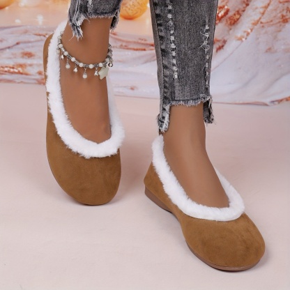 🔥Last Day Promotion 50% OFF - Women's Fashion Soft Mary Jane Plush Flat Shoes