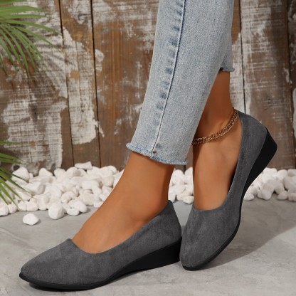 🔥Last Day Promotion 50% OFF - Women's Comfortable Soft Sole Slope Heel Casual Shoes