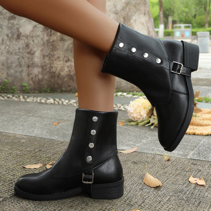 🔥Last Day Promotion 50% OFF - Women's Fashion Waterproof Orthopaedic Genuine Leather Boots