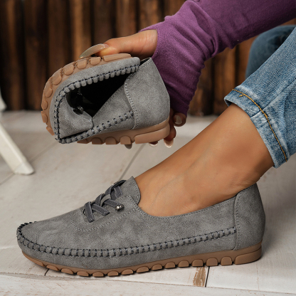 🔥Last Day Promotion 50% OFF - Women's Comfortable Soft Hand-Stitched Genuine Leather Loafers