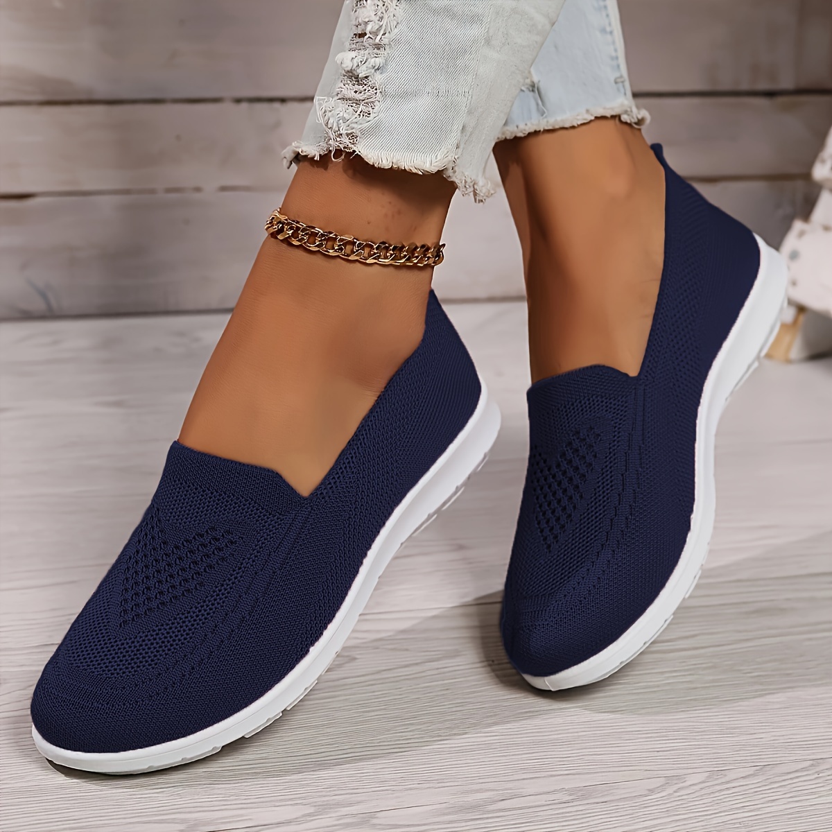 🔥Last Day Promotion 50% OFF - Women's Soft Lightweight Knitted Sneake