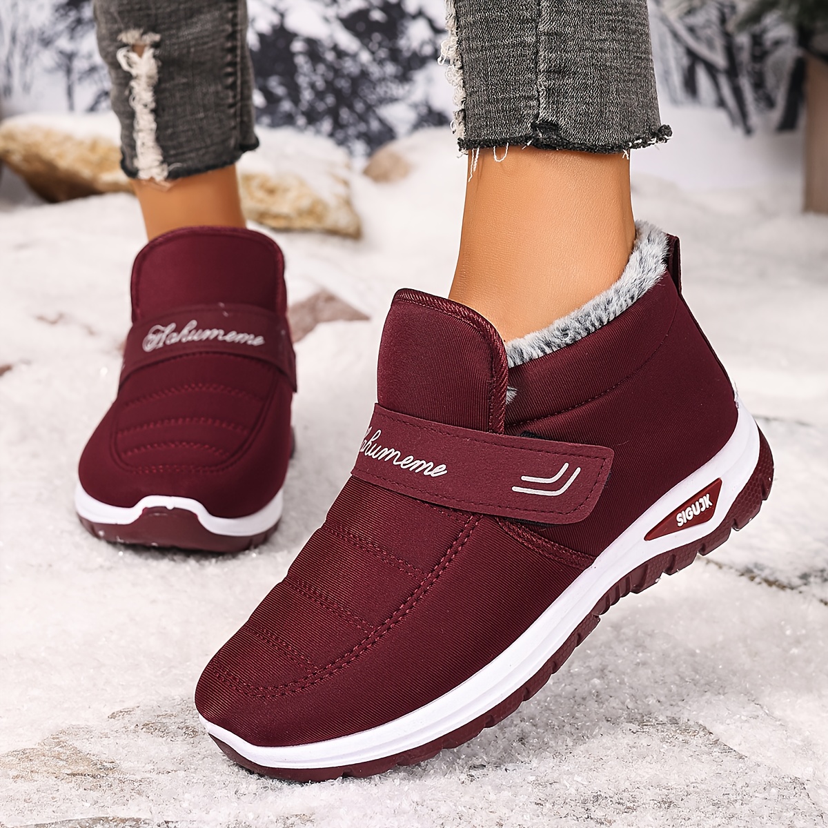 🔥Last Day Promotion 50% OFF - Women's Warm Anti-Slip Slip-On Orthopaedic Boots
