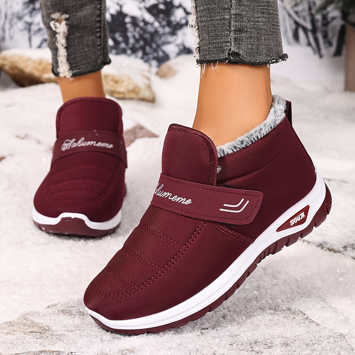 🔥Last Day Promotion 50% OFF - Women's Warm Anti-Slip Slip-On Orthopaedic Boots