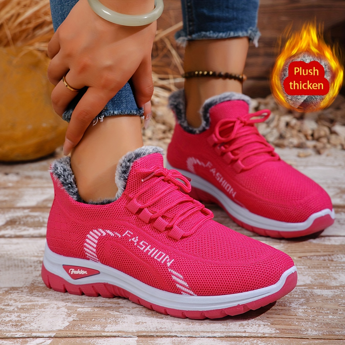 🔥Last Day Promotion 50% OFF - Women's Winter Warm Fleece-Lined Orthopaedic Sneakers