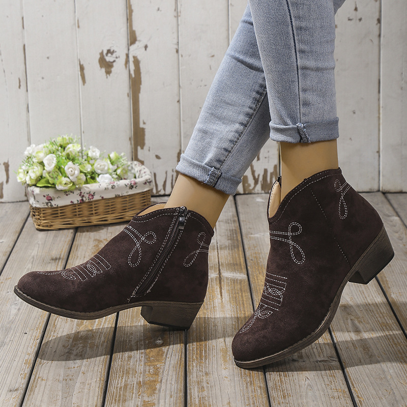 🔥Last Day Promotion 50% OFF - Women's Fashion Chunky Heeled Ankle Boots