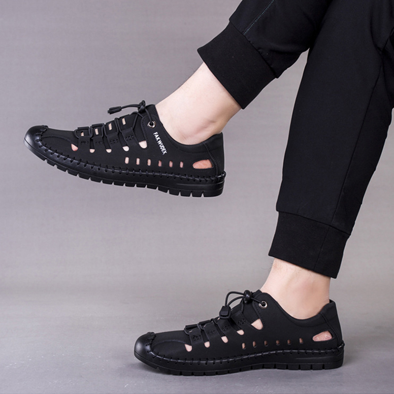 🔥LAST DAY - 50% OFF🛒Men's Fashionable Casual Leather Sandals