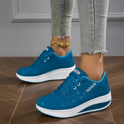 🔥Last Day Promotion 50% OFF - Women's Casual Fashion Breathable Platform Wedge Orthopaedic Sneakers