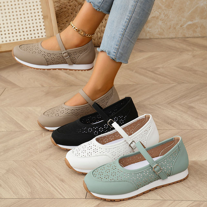 🔥Last Day Promotion 50% OFF - Women's Breathable Leather Orthopaedic Casual Shoes