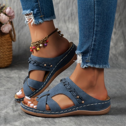 🔥Last Day Promotion 50% OFF - Women's Super Comfortable Slope Heel Soft Sole Orthopaedic Sandals