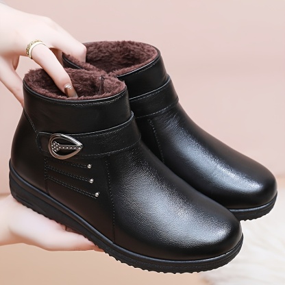 🔥Last Day Promotion 50% OFF - Women's Warm Soft-Sole Non-Slip Genuine Leather Boots