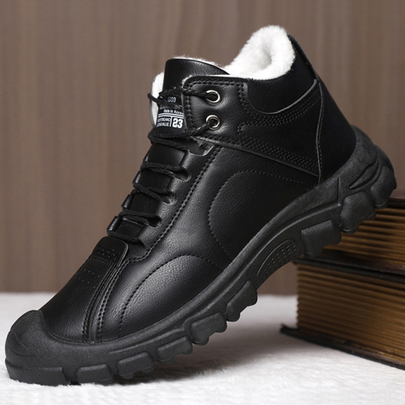 ⏰Last Day! 50% OFF 🔥Men's Thermal High-Top Genuine Leather Orthopaedic Shoes